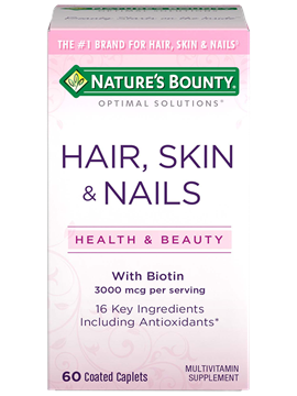 Hair, Skin & Nails - 3000 mcg of Biotin (60)